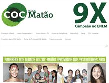 Tablet Screenshot of cocmatao.com.br